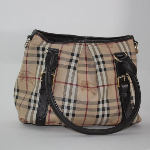 Burberry Northfield Convertible Tote Haymarket Coated Canvas Small Tote Bag - Picture 5 of 16